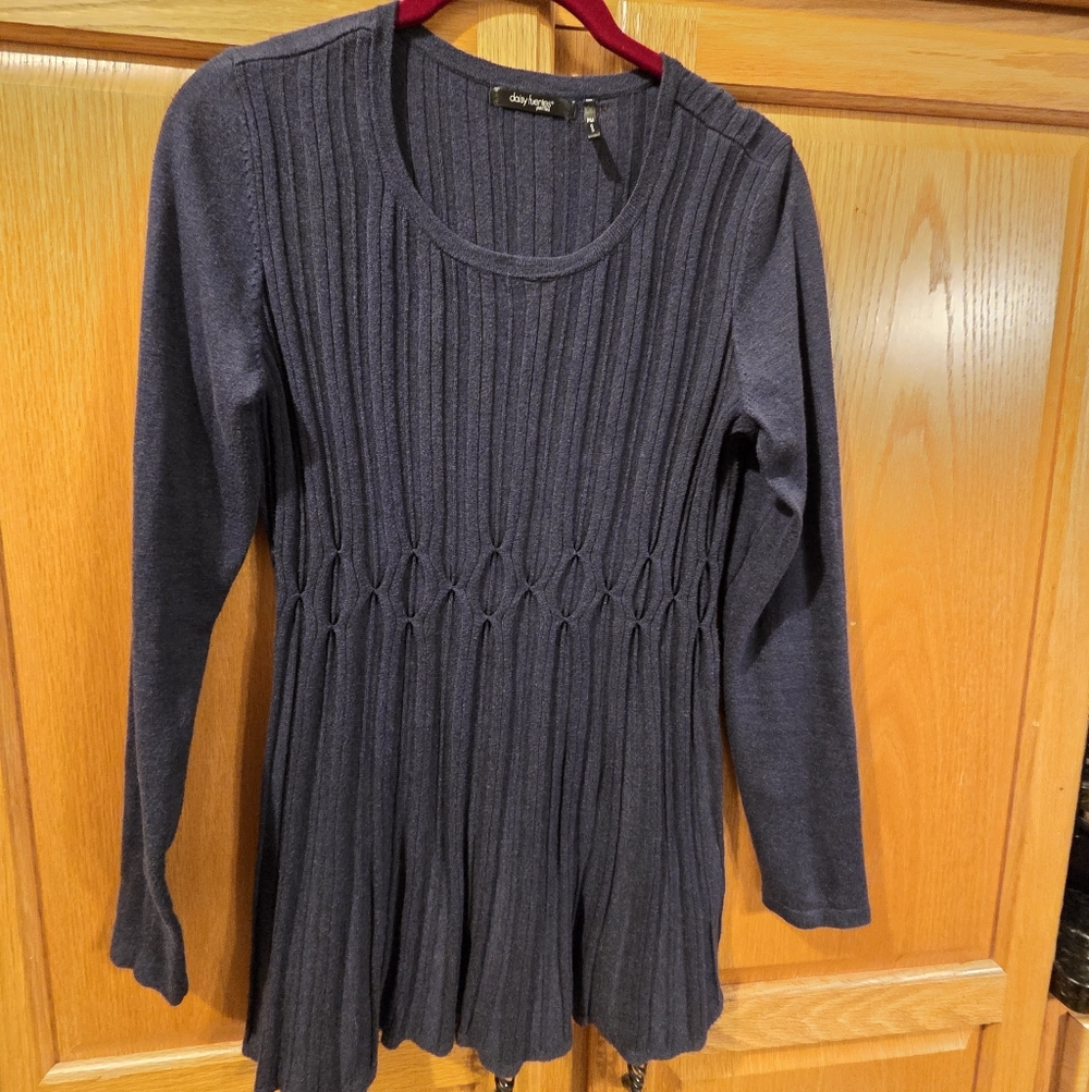 Daisy Fuentes Deep Blue Knit Top